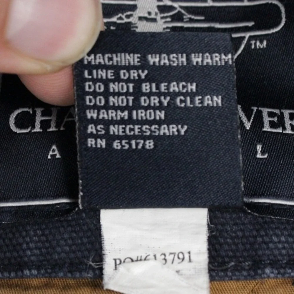 Charles River‎ Apparel Quilted Canvas Work Jacket Navy Chore Coat XL
